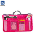 Hot selling lightweight colorful trendy polyester makeup storage box,gadget purse